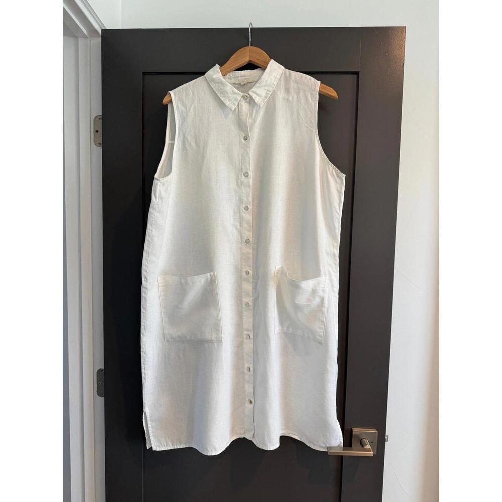 Eileen Fisher Oversized Linen Dress Size L
